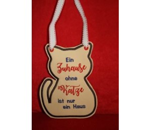 Stickserie - ITH Türschilder Katzen